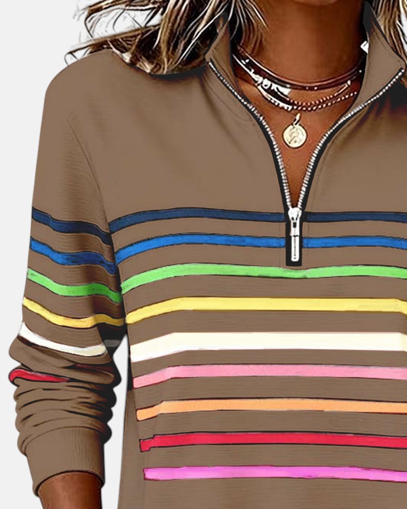 Vera - Comfortable Striped Sweater