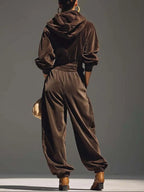 Charlotte™ | Velvet Hoodie And Trousers Set