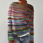 Sablelle Unique Striped Long Sleeve Sweater