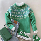 Sablelle Fresh Green Long Sleeve Sweater