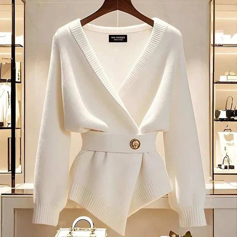 Sablelle Vintage Long Sleeve Plain Cardigan