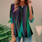 Sablelle Comfy Green Round Neck Top