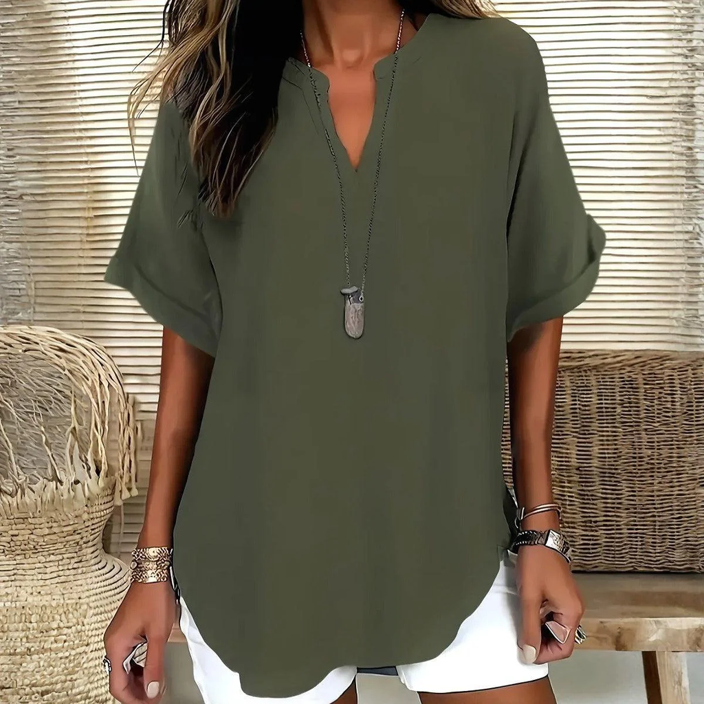 Sablelle Special V-Neck Short Sleeve Top