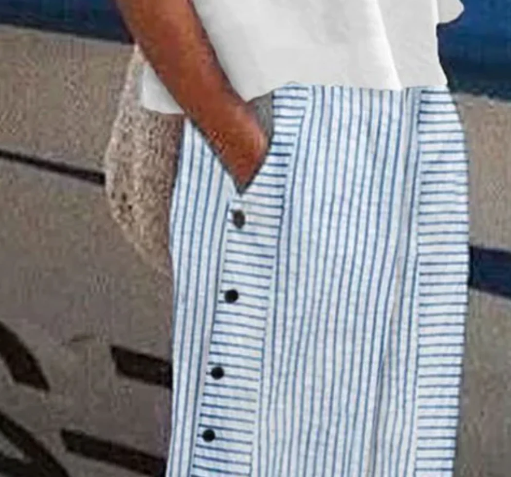 Sablelle Popular Blue Side Pocket Pants
