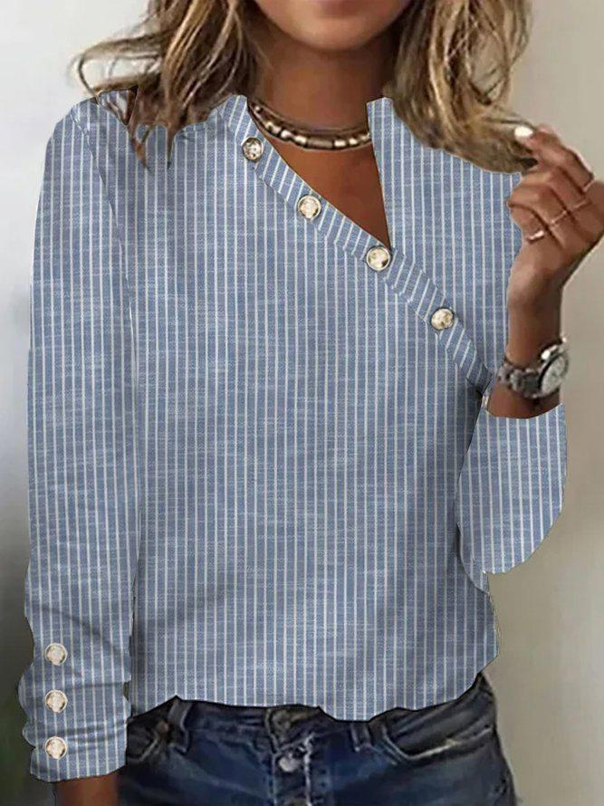 Sablelle Chic Striped Long Sleeve Top