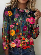 Sablelle Cool Round Neck Long Sleeve Top