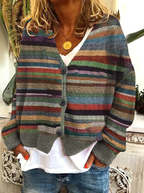 Sablelle Elegant Print Long Sleeve Sweater