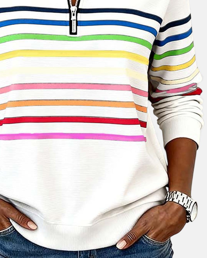 Vera - Comfortable Striped Sweater