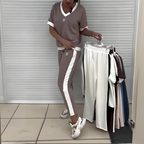Chloé™ | Casual V-Neck Top And Pants Set