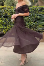 Victoria Elegant V-Neck Party Maxi Dress