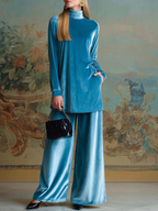 Isabella™ | High-Neck Velvet Set