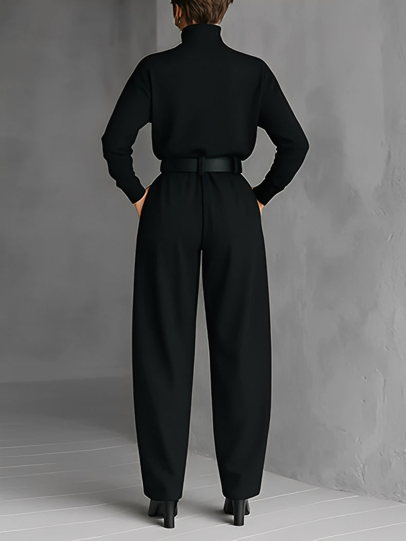 Emily™ | Turtleneck And Straight Leg Pants Set