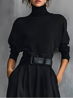 Emily™ | Turtleneck And Straight Leg Pants Set