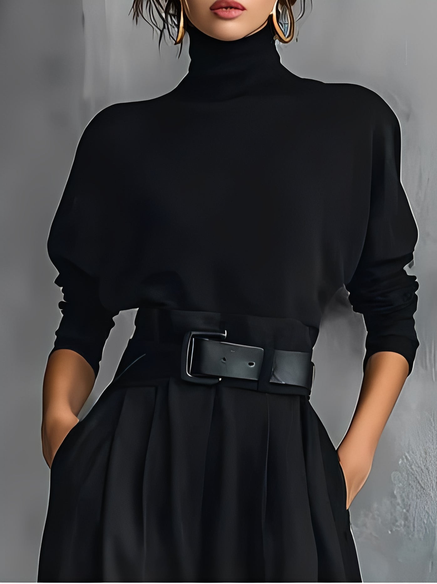 Emily™ | Turtleneck And Straight Leg Pants Set