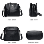 Charlotte™ | Embroidered Leather Tote And Crossbody Bag