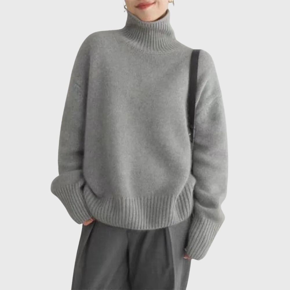 Isabelle™ | High Neck Cashmere Sweater