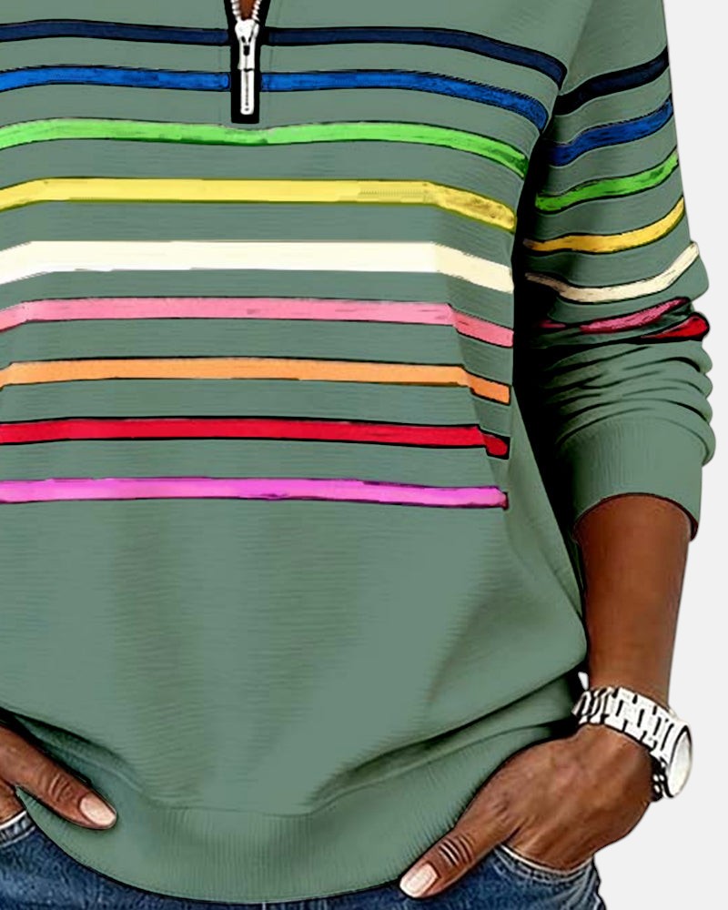 Vera - Comfortable Striped Sweater