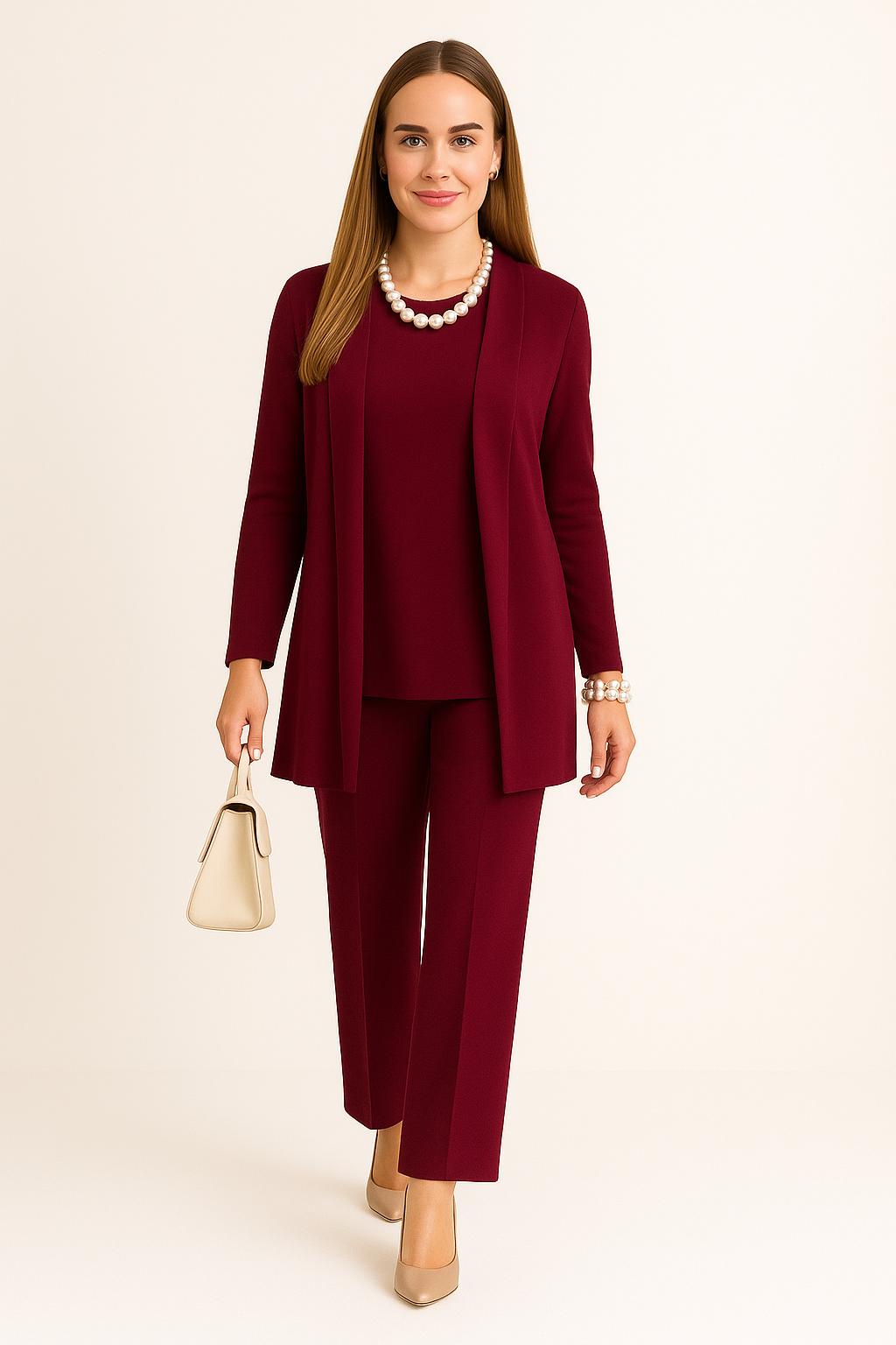 Emma™ | Cardigan Top And Trousers Set