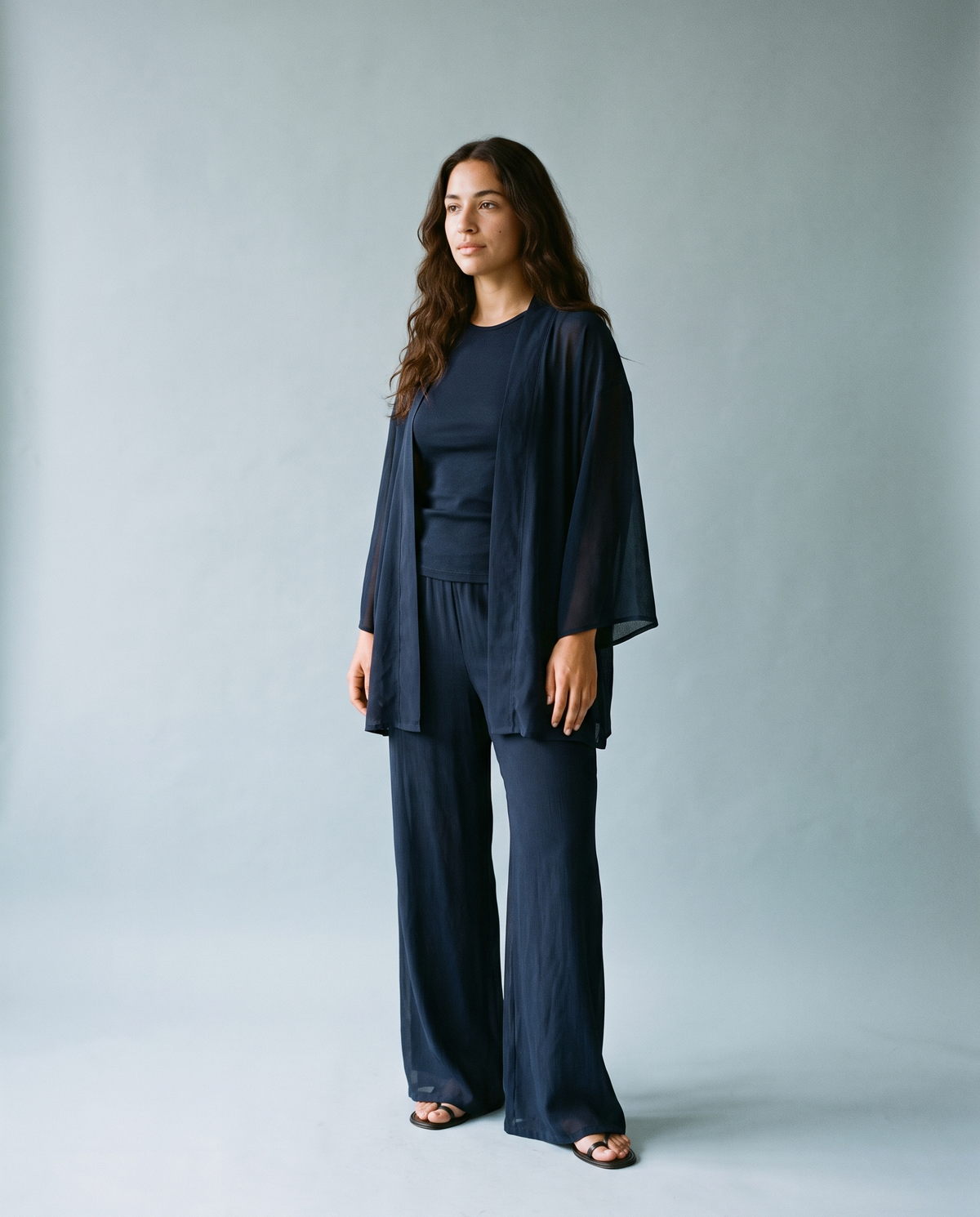 Odette Chiffon Three-Piece Set - studio shot