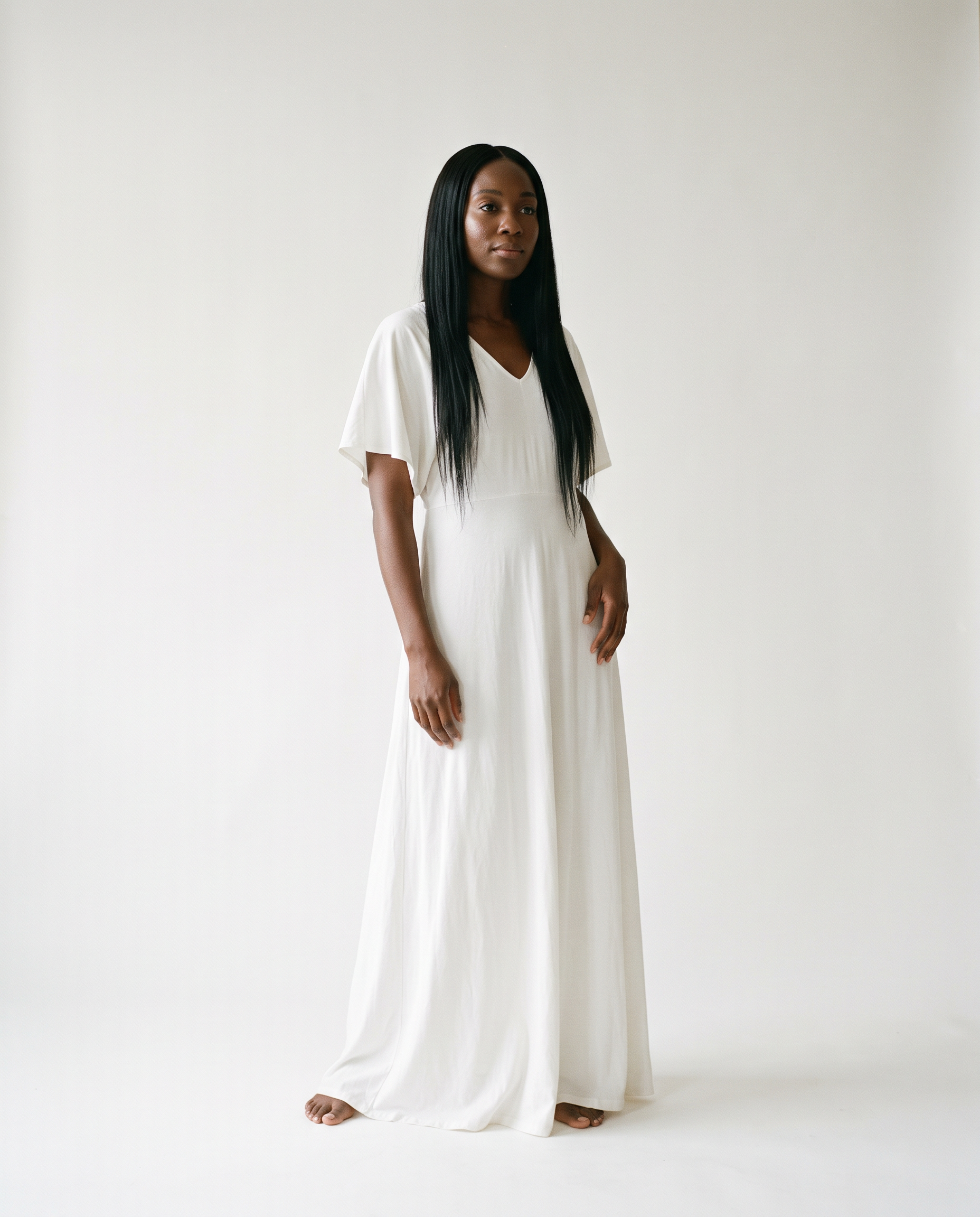 Camille Flowing Maxi Dress - studio shot