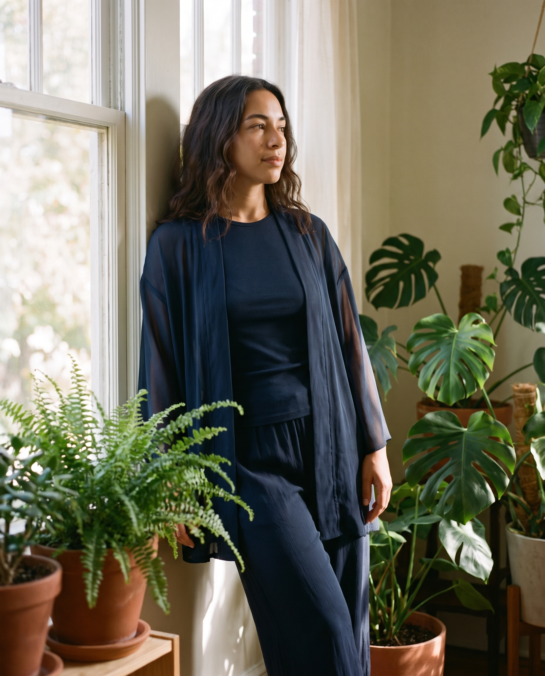 Odette Chiffon Three-Piece Set - lifestyle candid
