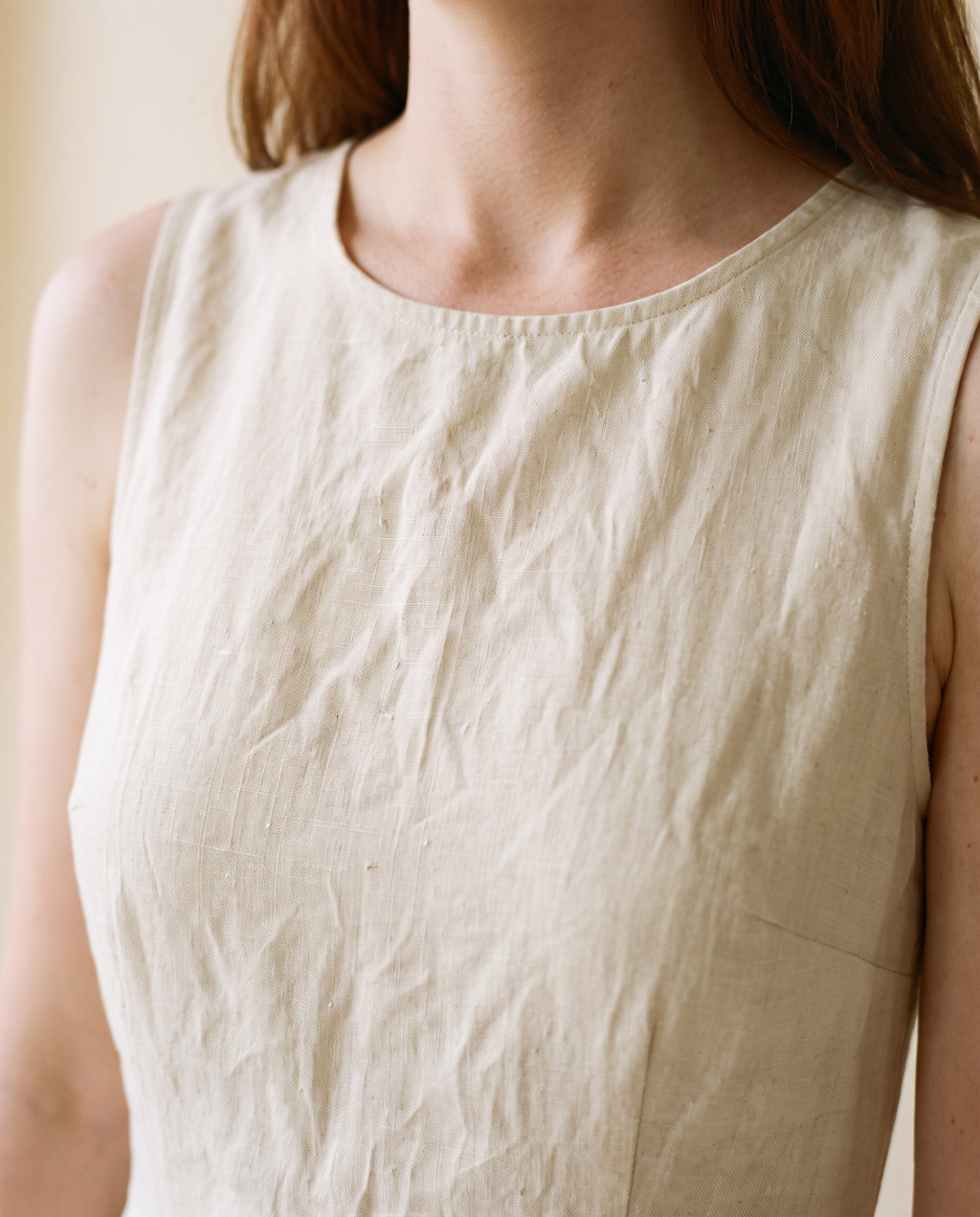 Noelle Sleeveless Midi Dress - detail shot